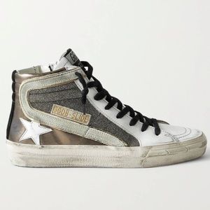 Golden Goose Slide Metallic Gold and Black